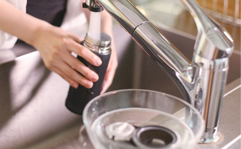 Wash with detergent